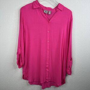 Chico Blouse Women Pink 1‎ Lyocell Casual Capsule Classic Preppy
